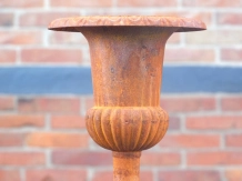 Vase de jardin en fonte – 73 cm – classique et rustique