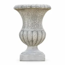 Robuuste tuinvaas - 55 cm - van steen - tuindecoratie