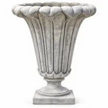 Grote stenen bloempot voor buiten – tulpmodel – 90 cm