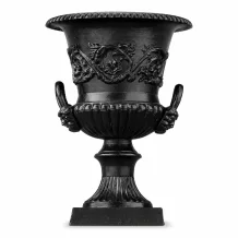 Tuinvaas gietijzer - 75 cm - zwart - Franse stijl klassiek