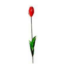 Gartenspieß Tulpe – Metall – rot – Gartendekoration