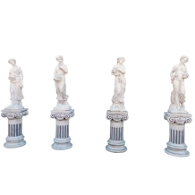 Vier Jaargetijden op sokkel – 170 cm – steen – set beelden