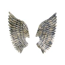 Engelenvleugels van metaal – 70 cm – goudkleurige decoratie