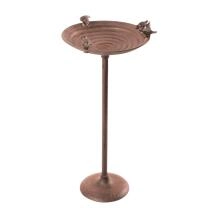 Antike Vogeltränke Aus Gusseisen – Mit Metalltopf, Zum Aufhängen, Garten-Deko, 22,2x31,8 Cm
