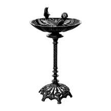 Staande vogelbad - aluminium - zwart - klassieke decoratie