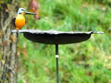 Vogelvoeder met Ijsvogel - Tuinsteker - Metaal - Uniek