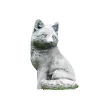 Vos - stenen dierenbeeld - 30 cm - klassieke decoratie