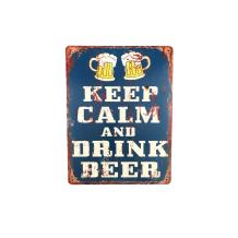 Bord bier, mancave decoratie, 'KEEP CALM AND DRINK BEER'