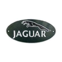 Gietijzeren wanddecoratie - 'Jaguar' - groen, zwart en wit