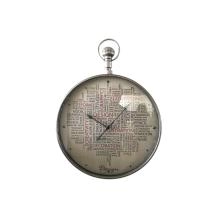 Dixtime XXL Wanduhr 50x70 Cm – Abstraktes 3D-Design In Schwarz & Orange, Leises Uhrwerk