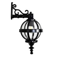 Wandlamp rond - gietijzer - 'Globe' - Victoriaanse stijl