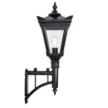 Wandlamp groot - kasteel stijl - zwart - gietijzer