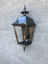 Wandleuchte „Milano“ schwarz – klassische Außenleuchte aus Aluminium – 52 cm