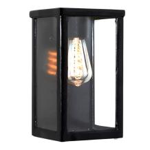 Wandlamp rechthoekig - gietijzer - zwart - klassiek model
