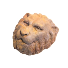 Wasserspeier aus Gusseisen in Form eines Löwenkopfes – 20 cm