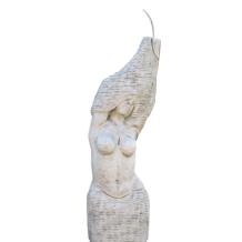 Blote vrouw wateruitloop - 105 cm - steen