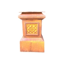 Sokkel - gietijzer - 55 cm - rustiek oppervlak - robuust