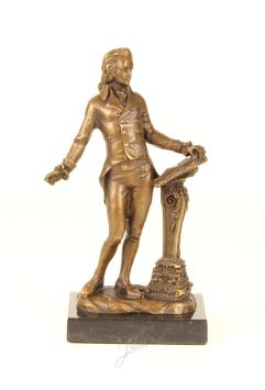 Beethoven mit Rednerpult, Bronzeskulptur, klassische Bronzeskulptur