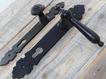 Quincaillerie de porte en fer, antique, set, PZ92, porte de maison