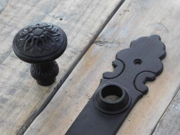 Quincaillerie de porte en fer, antique, set, PZ92, porte de maison