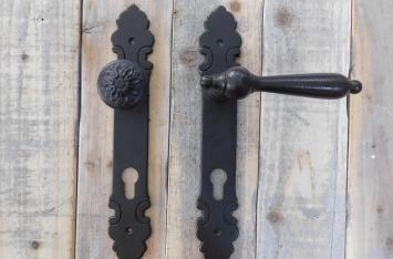Quincaillerie de porte en fer, antique, set, PZ92, porte de maison