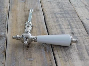 Ensemble de porte pour portes antiques, boutons de porte en céramique polie au nickel, design rétro, antique
