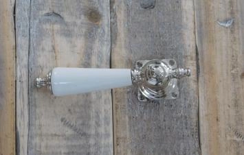 Ensemble de porte pour portes antiques, boutons de porte en céramique polie au nickel, design rétro, antique