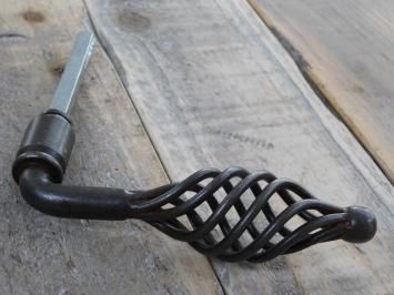 Ensemble de quincaillerie de porte BB - pour portes intérieures - fer antique