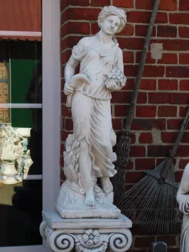 Statues des Quatre Saisons sur piédestal – ensemble de 4 – 170 cm