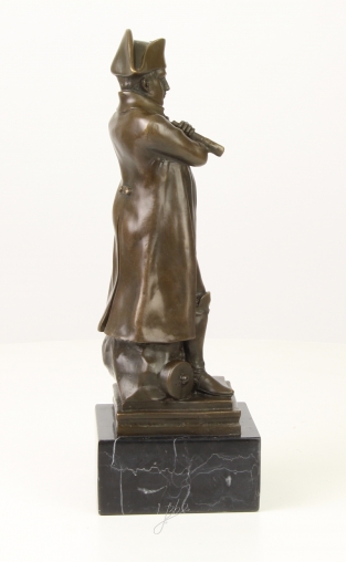 Napoleon - auf Marmorsockel - Bronzestatue - 30 cm