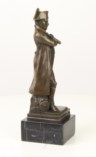 Napoleon - auf Marmorsockel - Bronzestatue - 30 cm