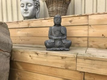 Bouddha - méditation gestuelle de la main - statue en pierre - 39 cm