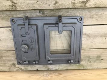 Backofentür - rechteckige Herdtür - aus Eisen und Glas
