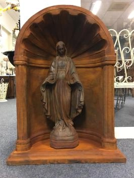 Maria im Gebet Kapelle - Marienkapelle - Stein - 70 cm - Oxid