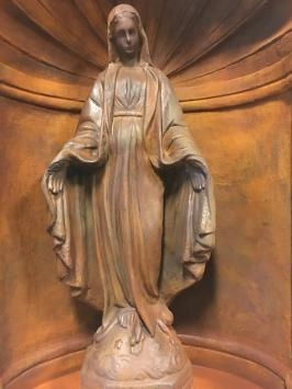Maria im Gebet Kapelle - Marienkapelle - Stein - 70 cm - Oxid