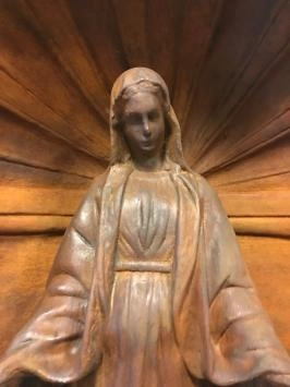 Maria im Gebet Kapelle - Marienkapelle - Stein - 70 cm - Oxid