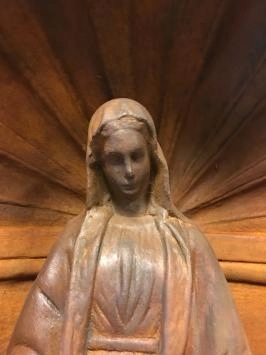Maria im Gebet Kapelle - Marienkapelle - Stein - 70 cm - Oxid