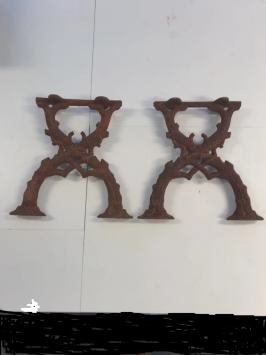 Pièces latérales lourdes en fonte massive, banc de jardin, table de jardin