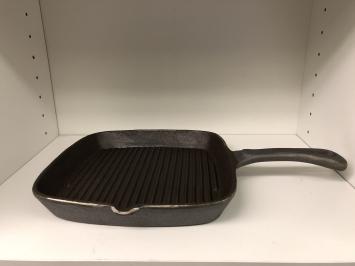 Zware gietijzeren grill pan, ouderwetse  topkwaliteit