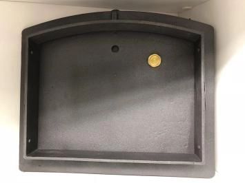 Porte de four pour cuisinière ou four, en fonte et temp.