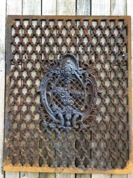 Gusseisen-Rost Tür-Fenstergitter, Wandornament, schönes Schmiedeeisen