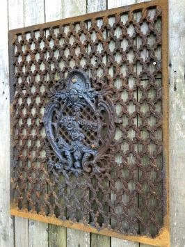 Gusseisen-Rost Tür-Fenstergitter, Wandornament, schönes Schmiedeeisen