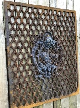 Gusseisen-Rost Tür-Fenstergitter, Wandornament, schönes Schmiedeeisen
