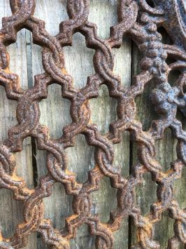 Gusseisen-Rost Tür-Fenstergitter, Wandornament, schönes Schmiedeeisen