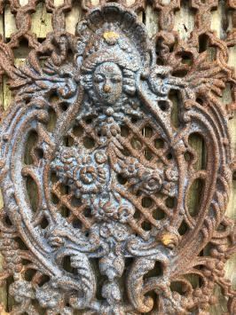 Gusseisen-Rost Tür-Fenstergitter, Wandornament, schönes Schmiedeeisen