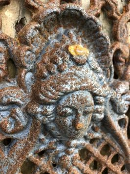 Gusseisen-Rost Tür-Fenstergitter, Wandornament, schönes Schmiedeeisen