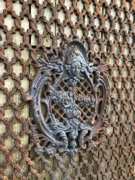 Gusseisen-Rost Tür-Fenstergitter, Wandornament, schönes Schmiedeeisen