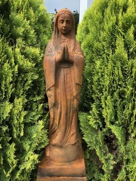 Maria - statue en pierre - 92 cm - oxyde - détaillée