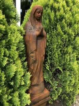 Maria - statue en pierre - 92 cm - oxyde - détaillée