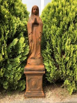 Maria - statue en pierre - 92 cm - oxyde - détaillée